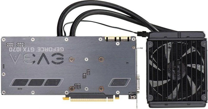 EVGA GeForce GTX 1070 FTW Hybrid Gaming, 8GB GDDR5, DVI, HDMI, 3x DP