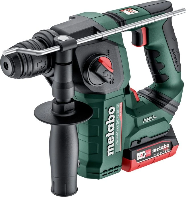 Metabo PowerMaxx BH 12 BL 16 Akku-Bohrhammer inkl. Koffer + 2 Akkus 4.0Ah