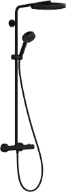 Hansgrohe Pulsify S Puro Showerpipe 260 1jet mit Ecostat Fine und Handbrause 3jet mattschwarz
