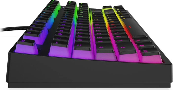 Krux Atax Pro RGB Pudding, TKL, schwarz, LEDs RGB, Gateron YELLOW, USB, US