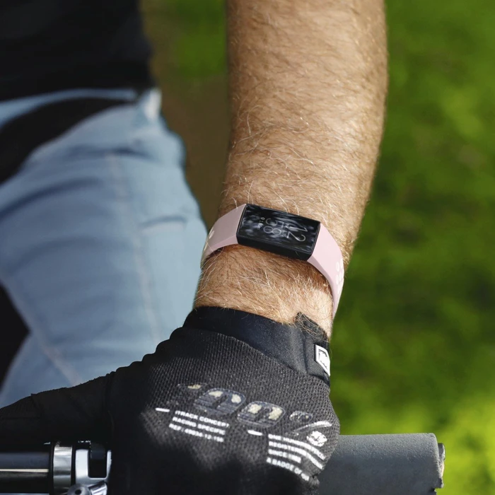 Hama Ersatzarmband Sport für Fitbit Charge 3/4 grau/rose
