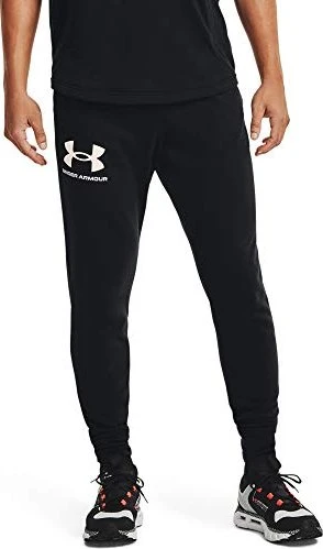 Under Armour Rival Terry Trainingshose lang black/onyx white (Herren)