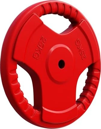 Gorilla Sports Olympia Gummi Gripper 30/31mm Hantelscheibe 25kg