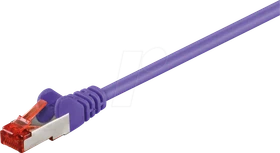 goobay Patchkabel, Cat6, S/FTP, RJ-45/RJ-45, 50m, violett