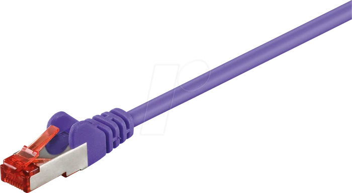 goobay Patchkabel, Cat6, S/FTP, RJ-45/RJ-45, 50m, violett