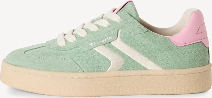 Tamaris Ledersneaker Low grün (Damen)