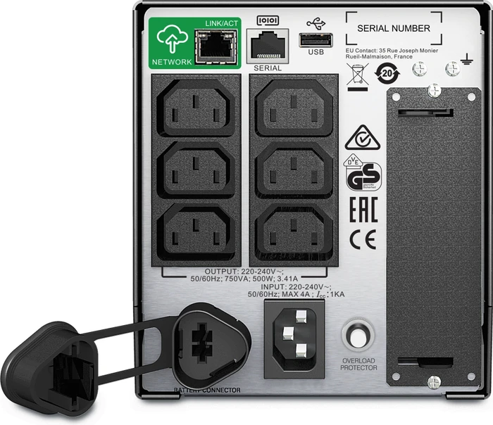 APC Smart-UPS LCD SmartConnect, 750VA, USB/LAN/seriell