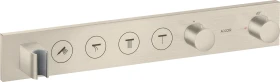 Hansgrohe Axor ShowerSolutions Thermostatmodul Select 600/90 Unterputz für 4 Verbraucher brushed nickel