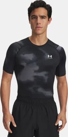 Under Armour HeatGear Printed Kompressionsshirt kurzarm schwarz/weiß (Herren)