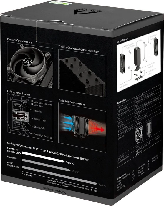 ARCTIC Freezer 34 eSports DUO schwarz/grau