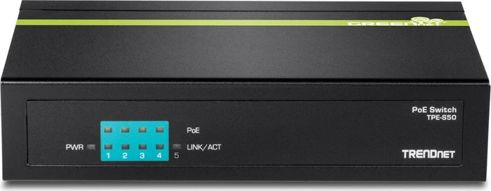 TRENDnet TPE-S Desktop Switch, 5x RJ-45, 31W PoE