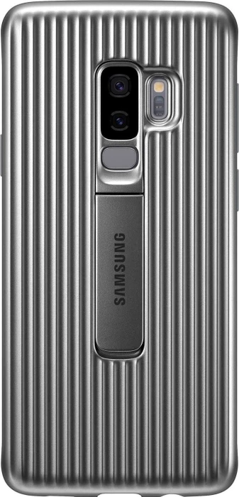 Samsung Protective Standing Cover für Galaxy S9+ silber