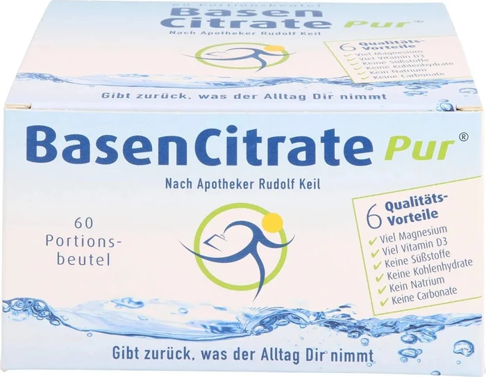 Madena Basen Citrate Pur Pulver Beutel, 60 Stück