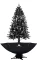 vidaXL Künstlicher Weihnachtsbaum schneiend mit Schirmfuß schwarz Vorschaubild