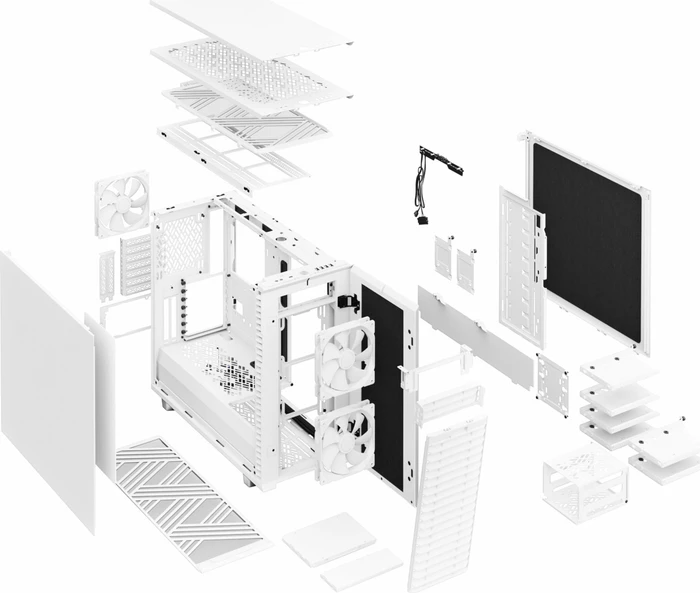 Fractal Design Define 7 White Solid, schallgedämmt