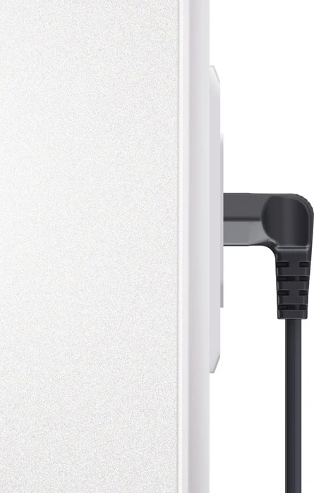 Hama Euro-Netzkabel gewinkelt/gewinkelt, 1.5m schwarz