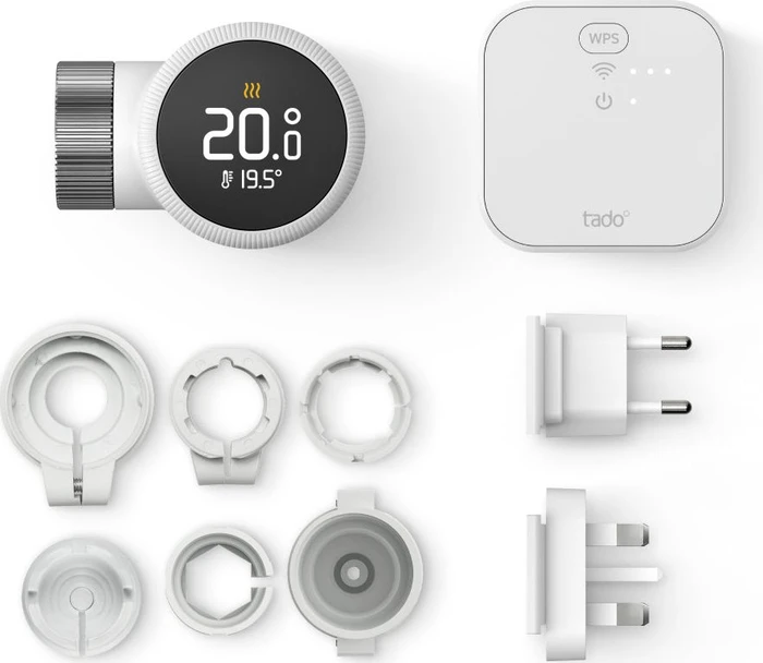 tado Starter Kit Smart Heizkörper-Thermostat X, 1x Thermostat, inkl. Bridge, Set
