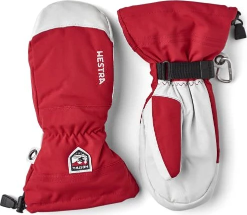 Hestra Army Leather Heli Skihandschuhe rot