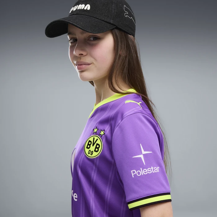Puma BVB Borussia Dortmund 2026/2027 Ausweichtrikot kurzarm purple glimmer/yellow alert (Junior)