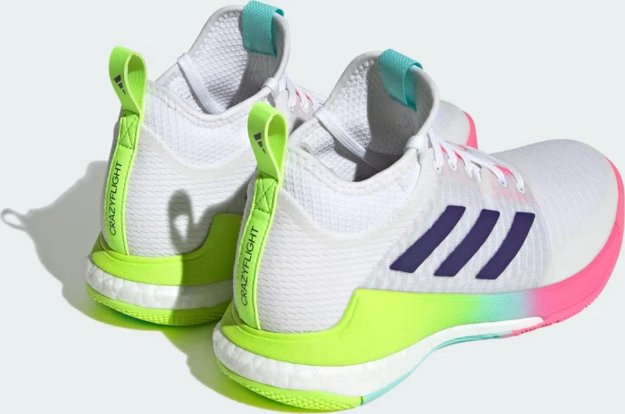 adidas Crazyflight Mid cloud white/team college purple/flash aqua (Damen)