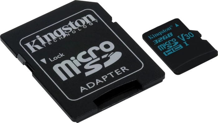Kingston Canvas Go! R90/W45 32GB Kit, UHS-I U3, Class 10