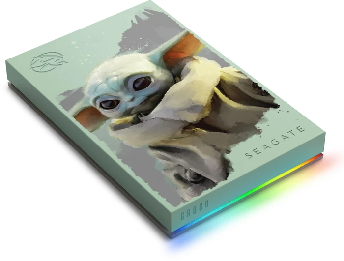 Seagate FireCuda Gaming HDD - Grogu Special Edition, 2TB, +Rescue, USB 3.0 Micro-B