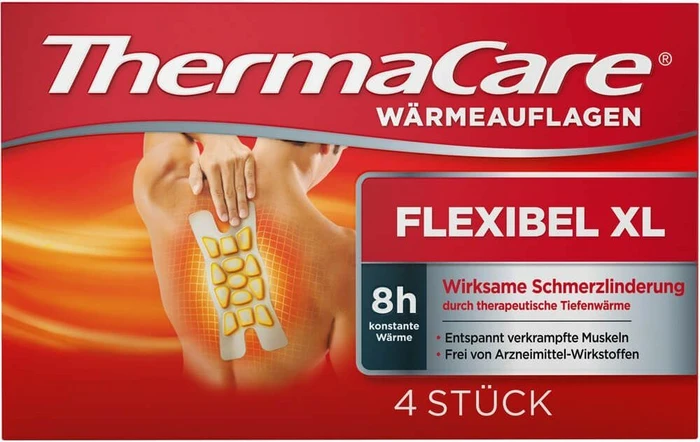 ThermaCare für größere Schmerzbereiche Wärmeauflagen, 4 Stück
