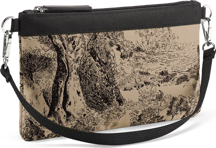 Reisenthel mini pouch Schultertasche jacquard brown