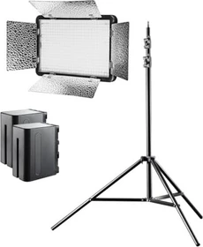 Walimex pro LED Versalight 500 Daylight Set inkl. 1x Stativ und 2x Akku