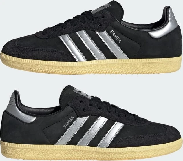 adidas Samba OG core black/matte silver/almost yellow