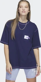adidas Sport Statement Boyfriend Pocket T-Shirt kurzarm dark blue (Damen)
