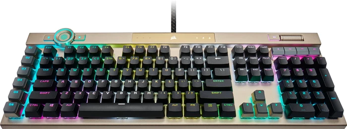 Corsair Gaming K100 RGB Midnight Gold, Corsair OPX, USB, US