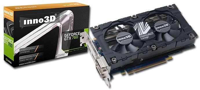 INNO3D GeForce GTX 760 HerculeZ 2000s, 2GB GDDR5, 2x DVI, HDMI, DP