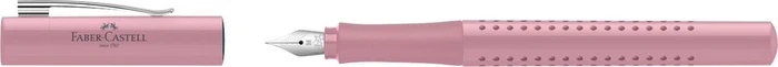 Faber-Castell Füller Grip 2010 rose shadows, rechte Hand/linke Hand, mittel, 2er-Set, Blister