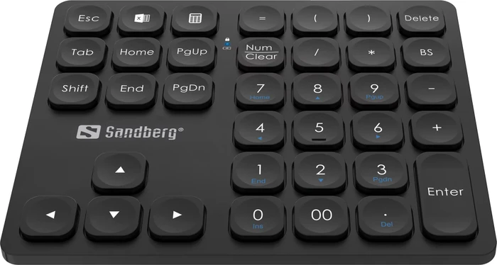 Sandberg Wireless Numeric Keypad Pro, schwarz, USB/Bluetooth