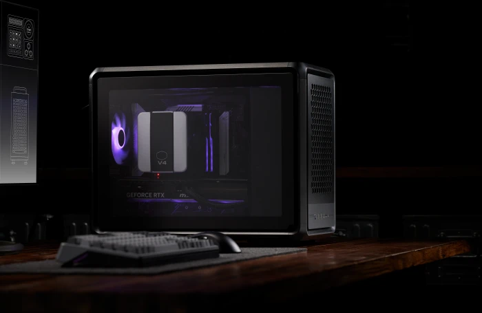Cooler Master MasterFrame 400 Mesh, schwarz, Glasfenster