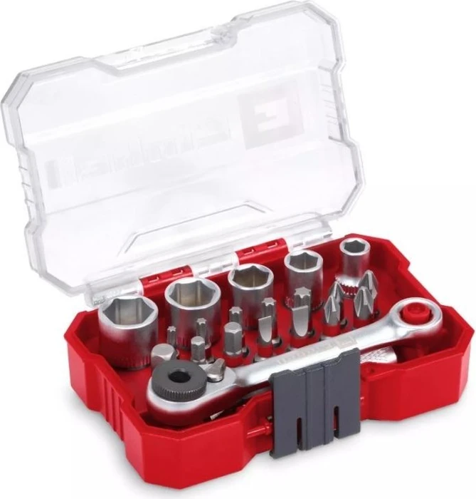 Einhell XS-Case Bitset/Steckschlüsselsatz inkl. Werkzeugbox, 21-tlg.