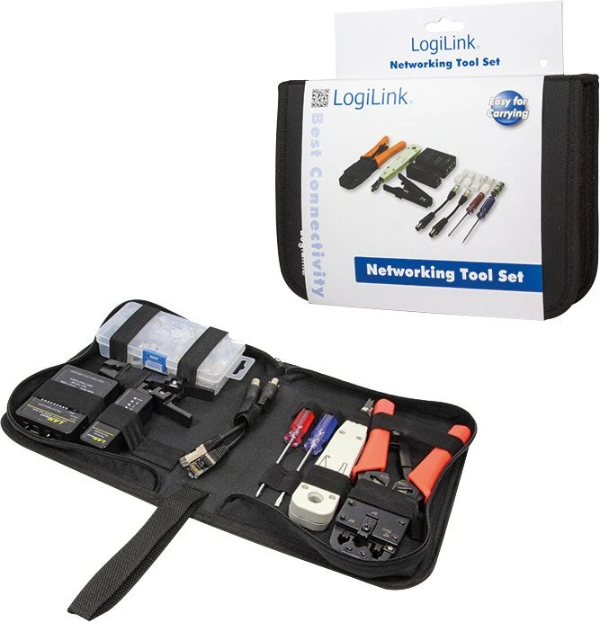 LogiLink Netzwerk Werkzeug-Set mit Tasche
