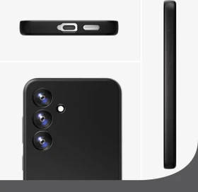 4smarts Cupertino Silicone Case für Samsung Galaxy A36 5G schwarz