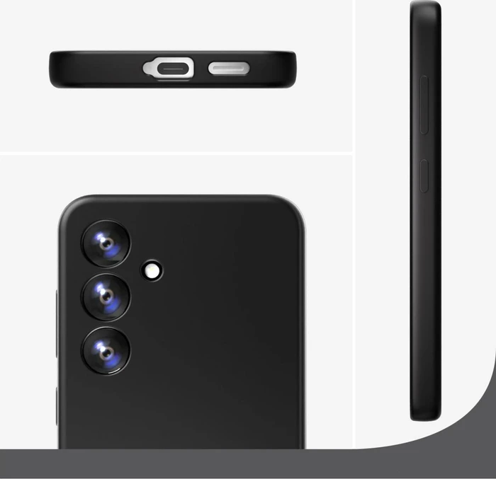 4smarts Cupertino Silicone Case für Samsung Galaxy A36 5G schwarz