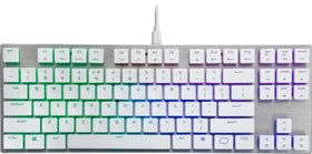 Cooler Master SK630 Tenkeyless, LEDs RGB, White Limited Edition, MX LOW PROFILE RGB RED, USB, DE