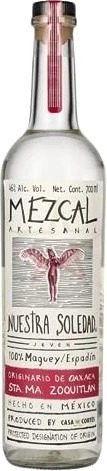Nuestra Soledad Mezcal Joven Sta. Ma. Zoquitlán 700ml