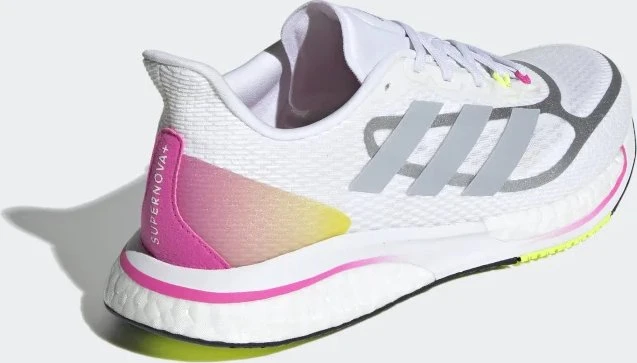 adidas Supernova+ cloud white/halo silver/screaming pink (Damen)