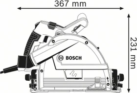 Bosch Professional GKT 55 GCE Elektro-Tauchsäge inkl. L-Boxx + Zubehör