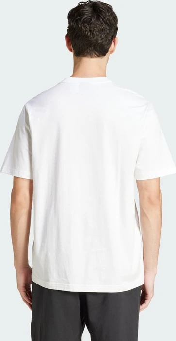 adidas Essentials Linear Single Jersey T-Shirt kurzarm weiß/schwarz (Herren)