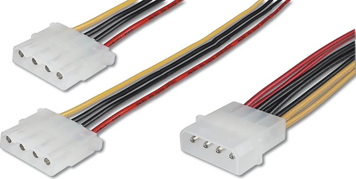 Digitus 4-Pin IDE Stecker auf 2x 4-Pin IDE Buchse, Y-Kabel, 20cm