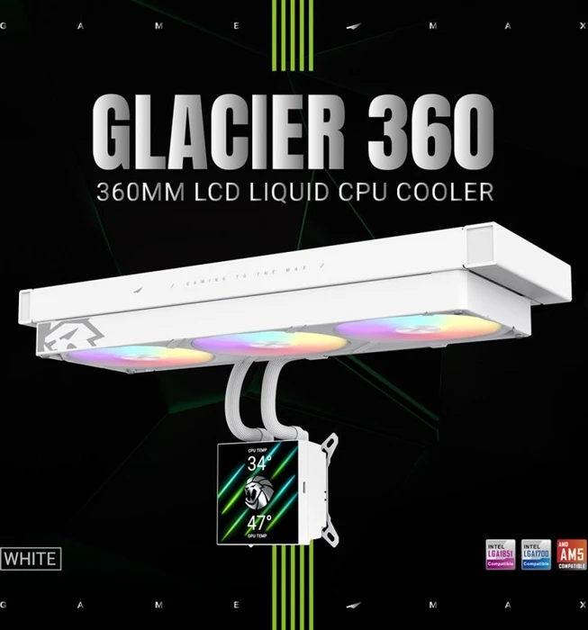 GameMax Glacier 360 WH, weiß
