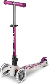 Micro Mini Micro Deluxe Foldable ECO LED Kickboard tulip purple