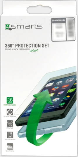 4smarts 360° Protection Set Limited Cover für Samsung Galaxy A6+ (2018) transparent