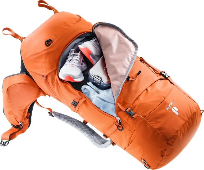 Deuter Aircontact Core 55+10 SL paprika/graphite (Damen)